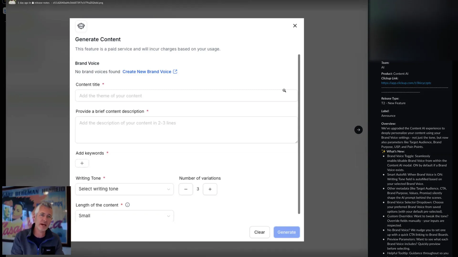 Introducing Brand Voice settings in Content AI