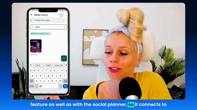 Media library connected to conversations and social planner indicating integrated workflow