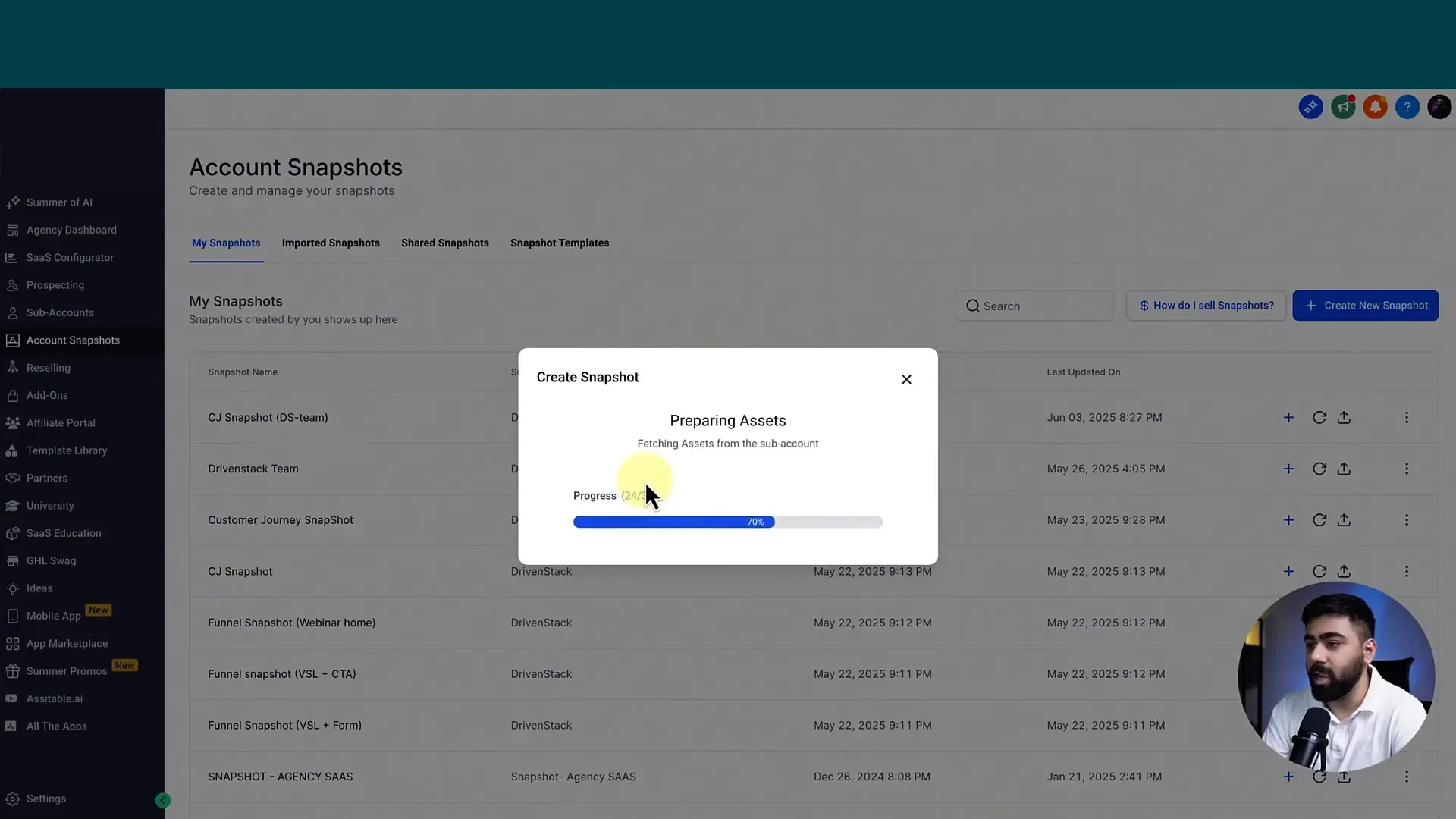 GFunnel’s real-time analytics dashboard