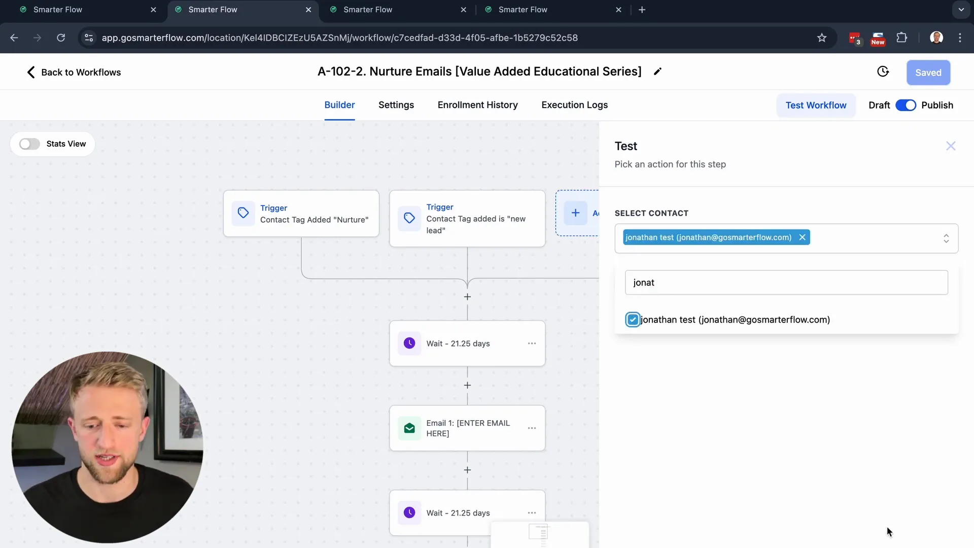 Checking execution logs in Lead Connector