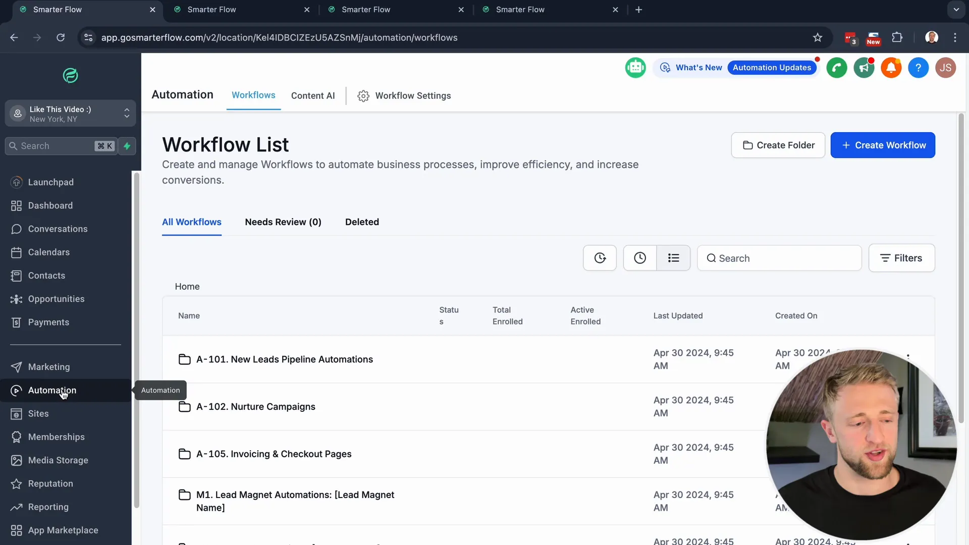 Navigating the Lead Connector account