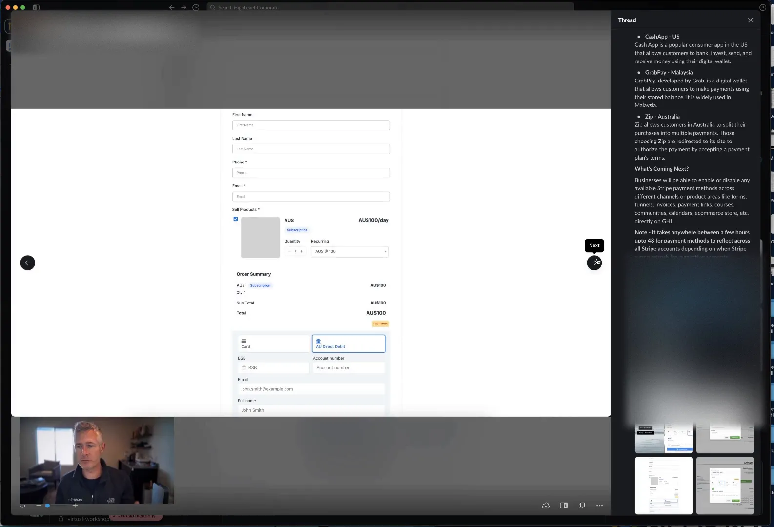 Manage payment methods in Stripe