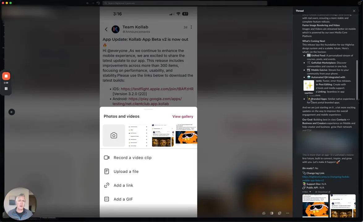 Feature teaser for mobile live streaming coming soon