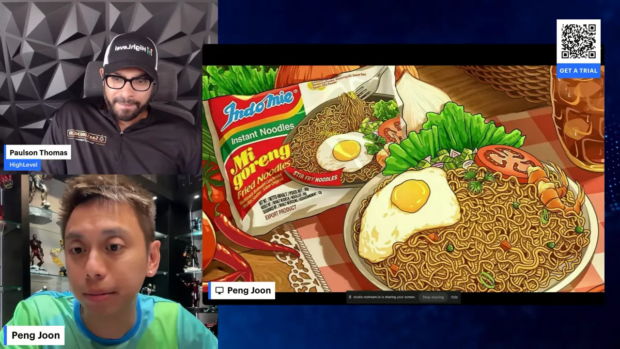 AI art example: instant noodle packet rendered in Studio Ghibli style