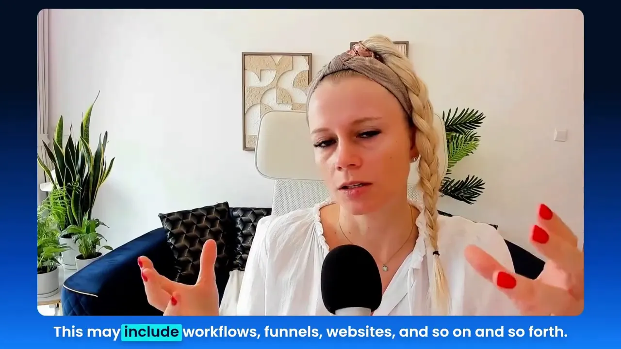 Definition of a snapshot: workflows, funnels, websites that can be installed into client accounts