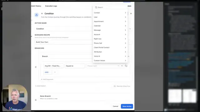 Dynamic values being written directly into a contact record