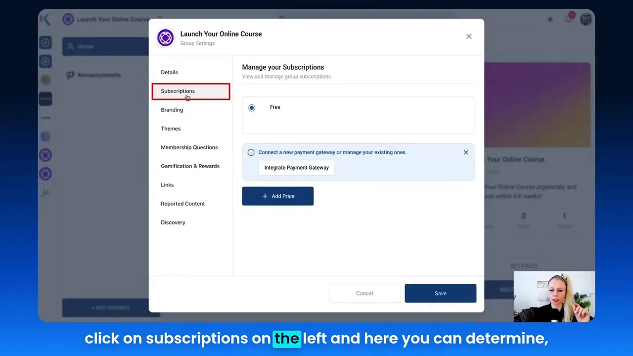 Manage integrations screen showing 'Connect with Stripe' button