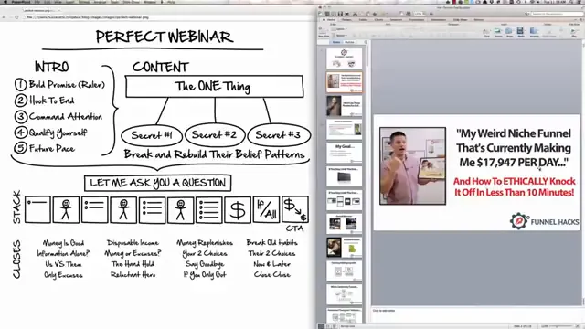 One Thing example: create sales funnels quickly