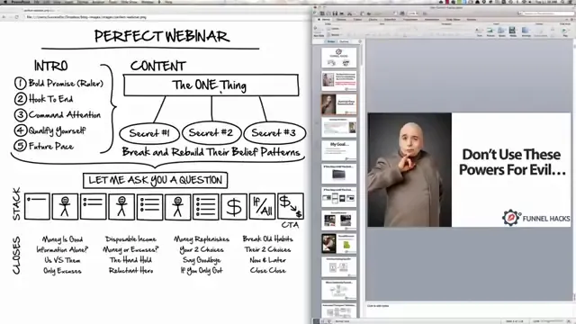 Diagram: One Thing with three secrets to support and prove it