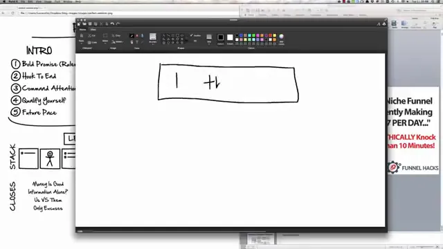 Paint demo diagramming One Thing and three secrets