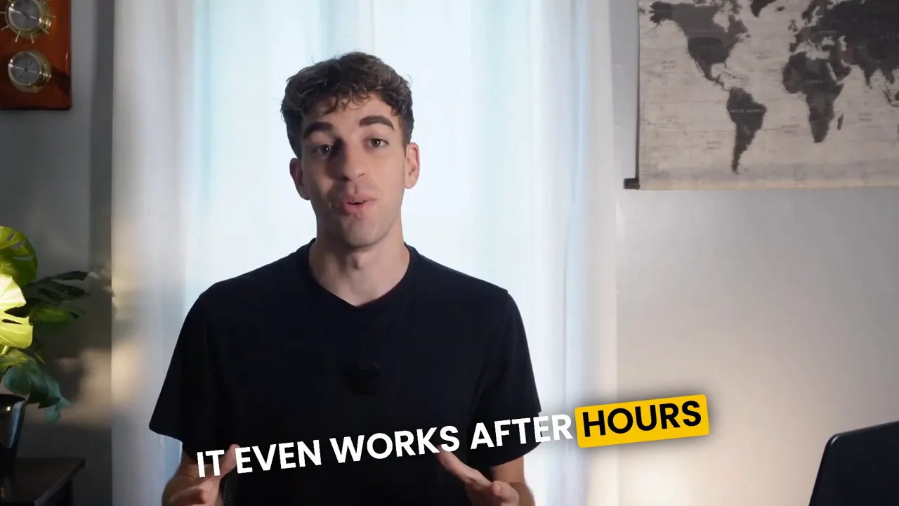 Animation illustrating 'The second a call is missed, High Level sends a polite text message' with calendar link