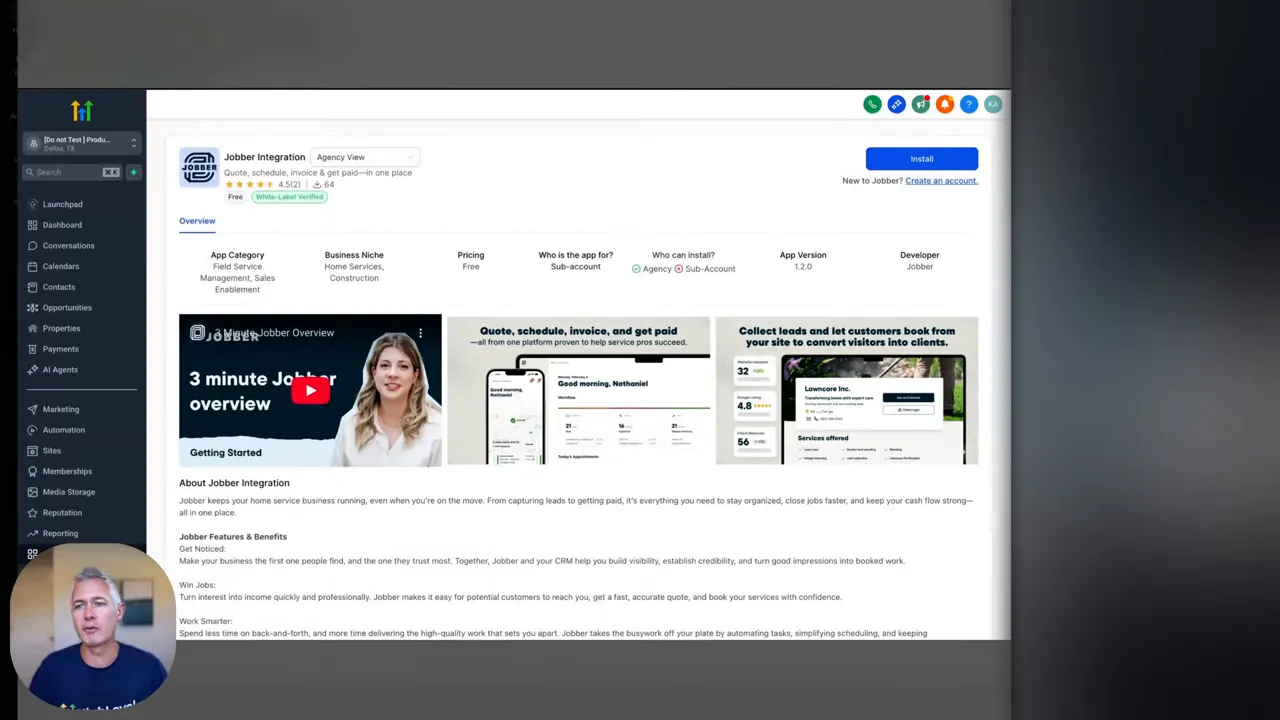 Sean announcing integration live on video