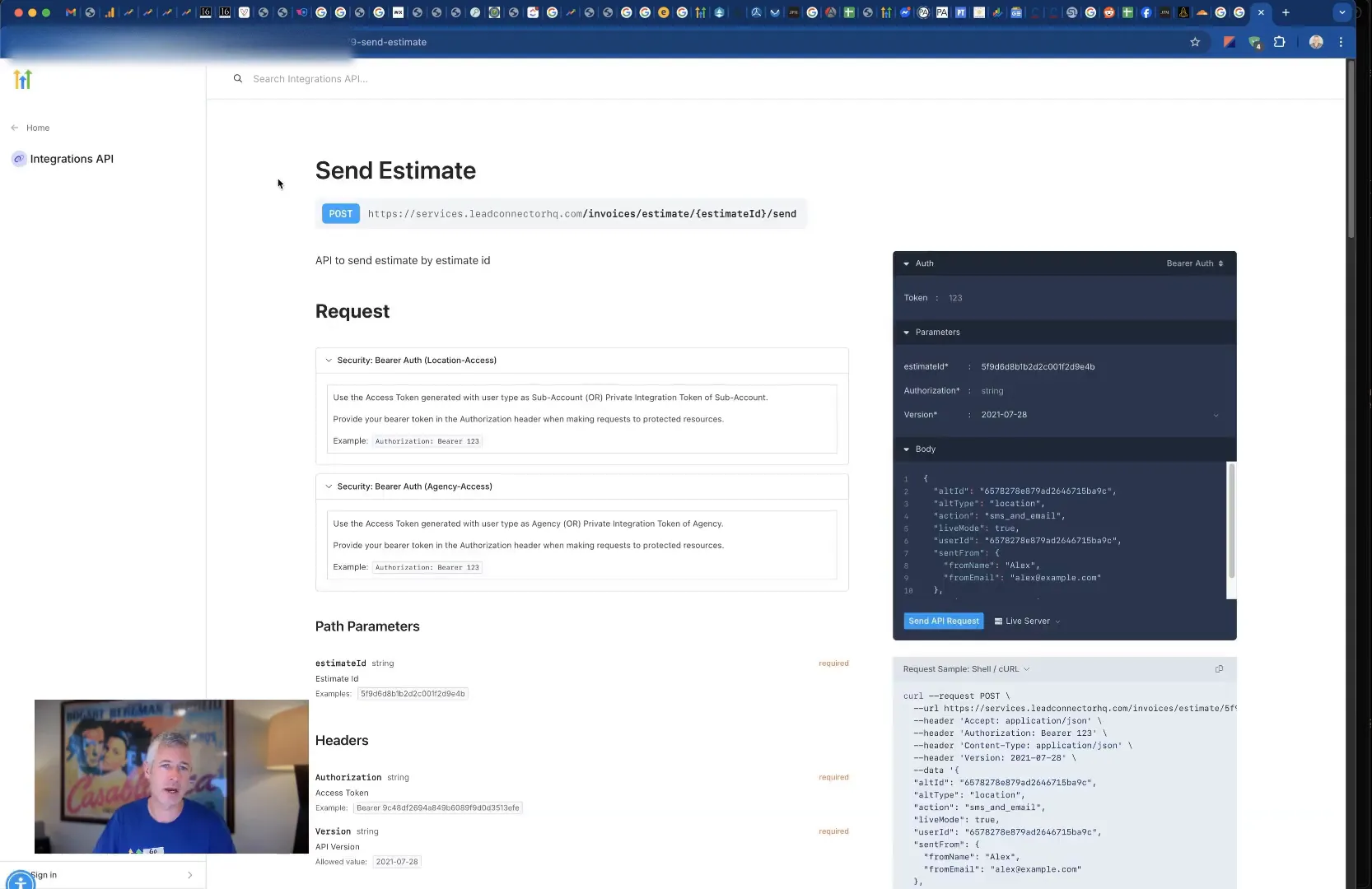 Send Estimates API