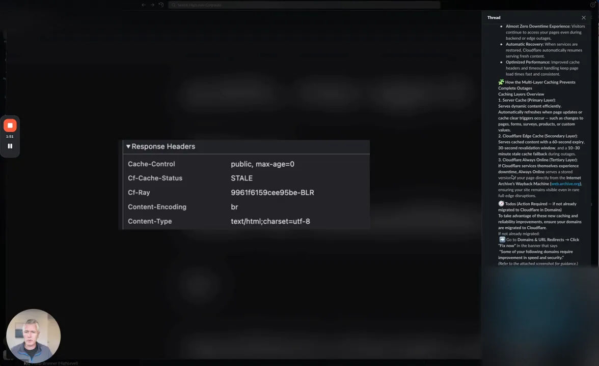 Edge cache and automated fallback keeping site online during changes