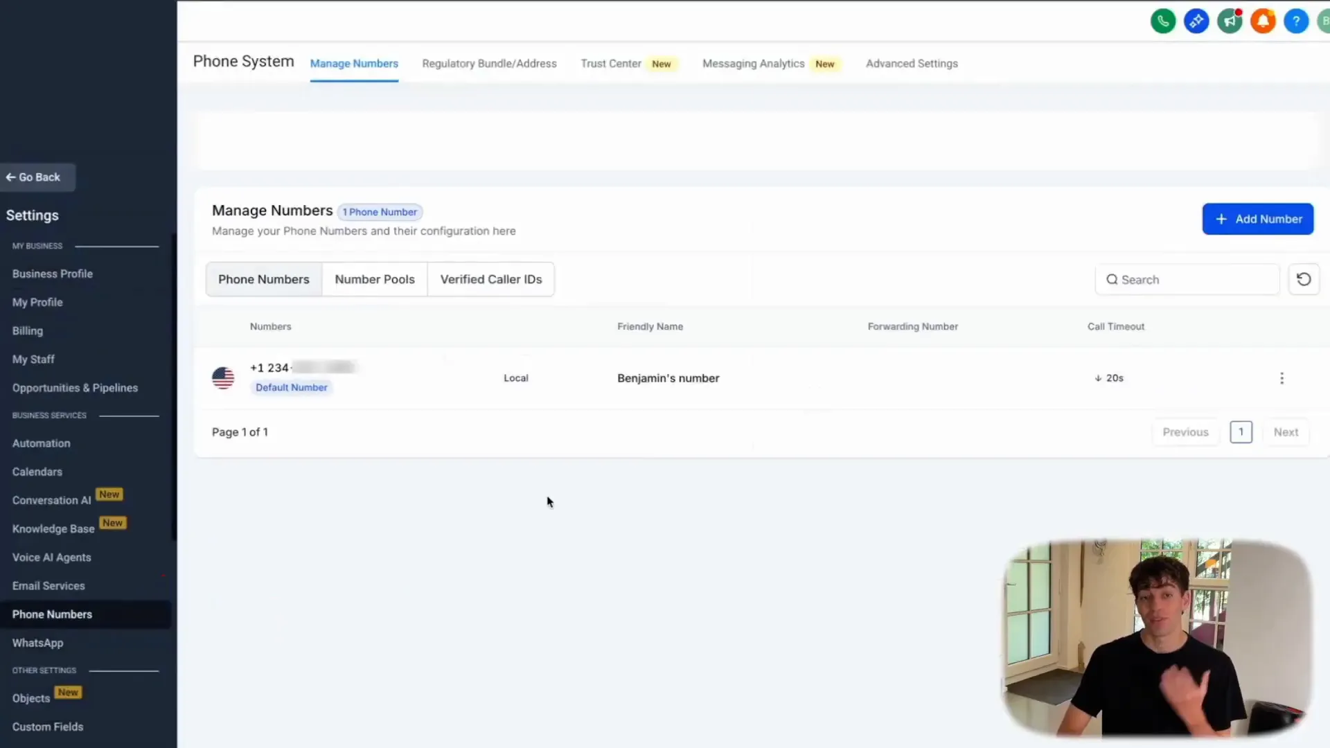 HighLevel: missed call text back setup takes only a minute