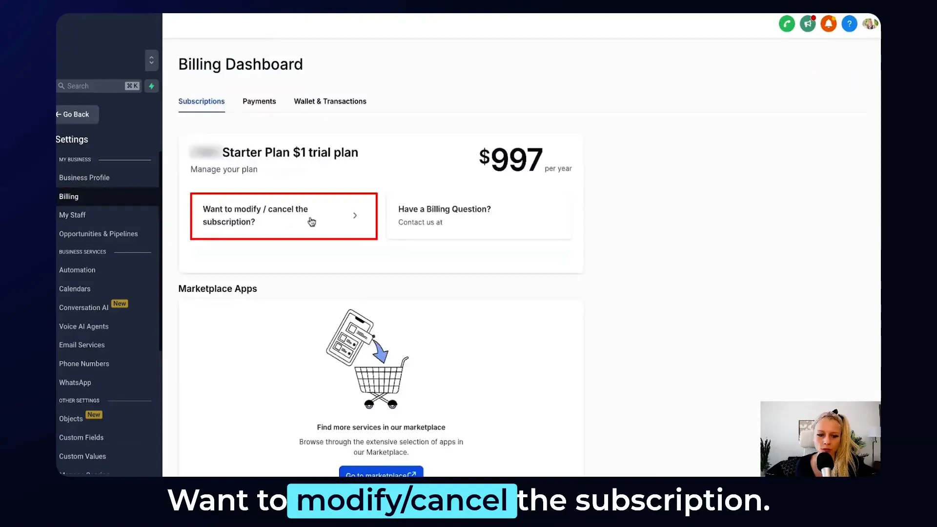 E-commerce business dashboard with GFunnel analytics