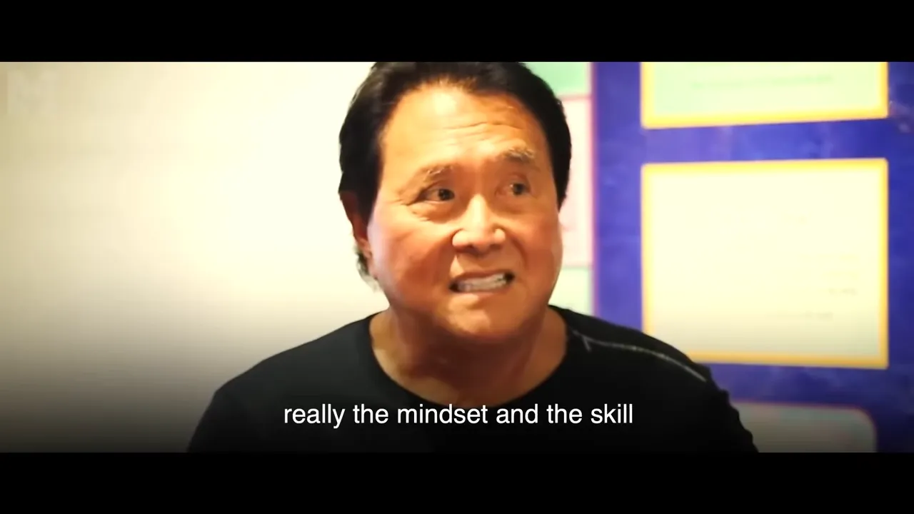 Speaker saying 'really the mindset and the skill' with an emphatic expression