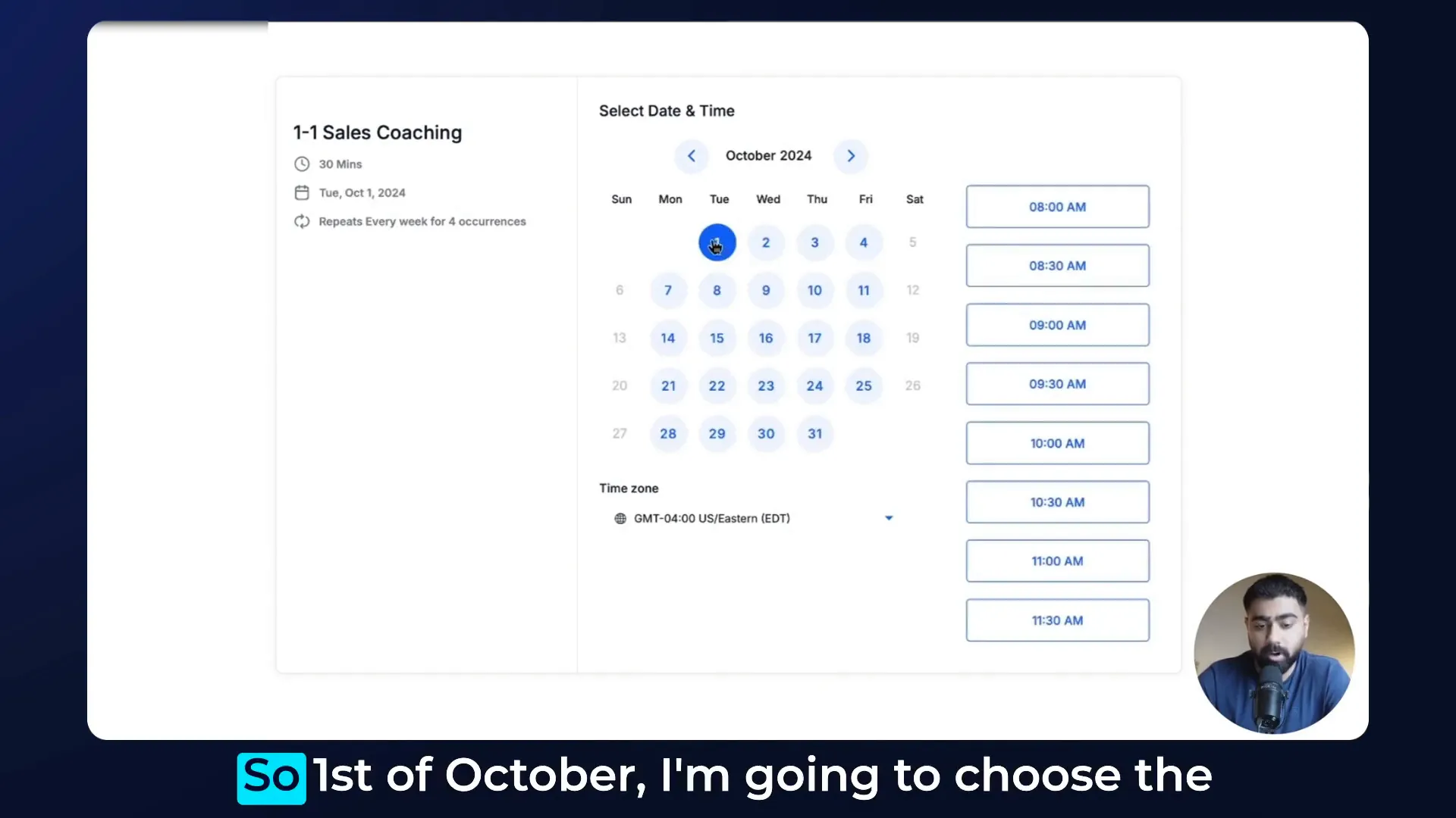 Testing the calendar setup
