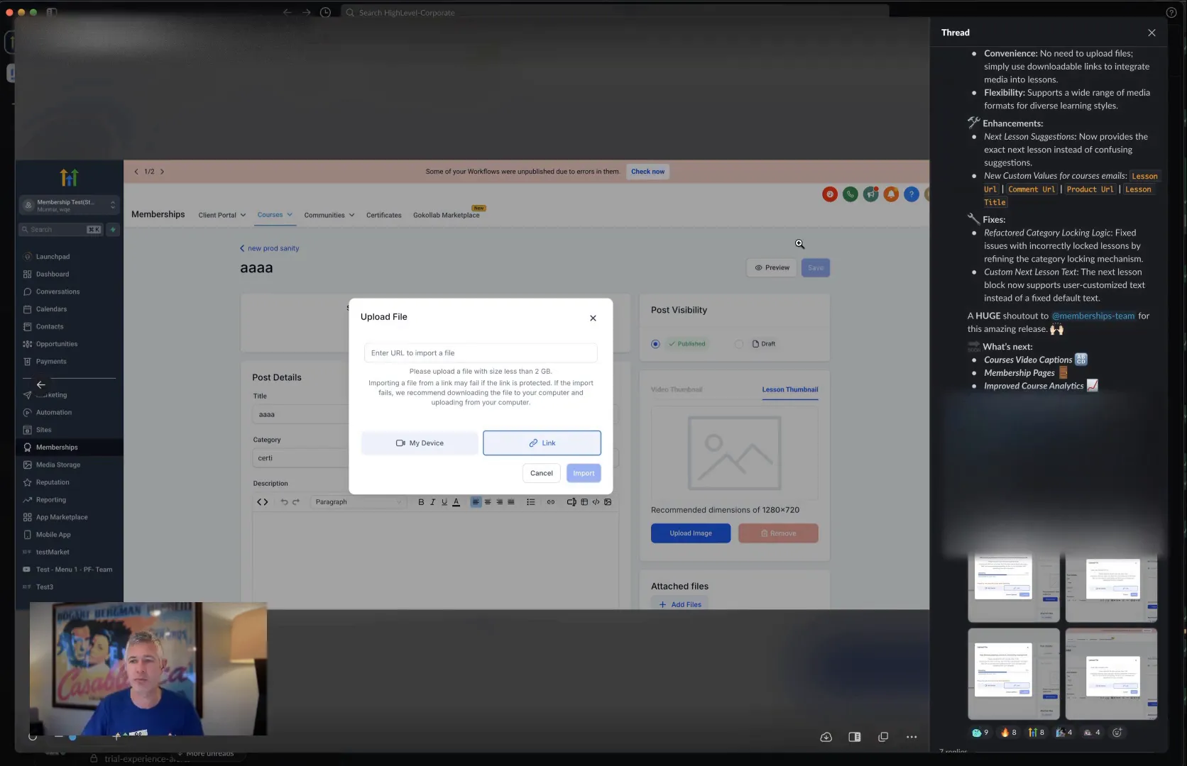 Overview of upcoming features