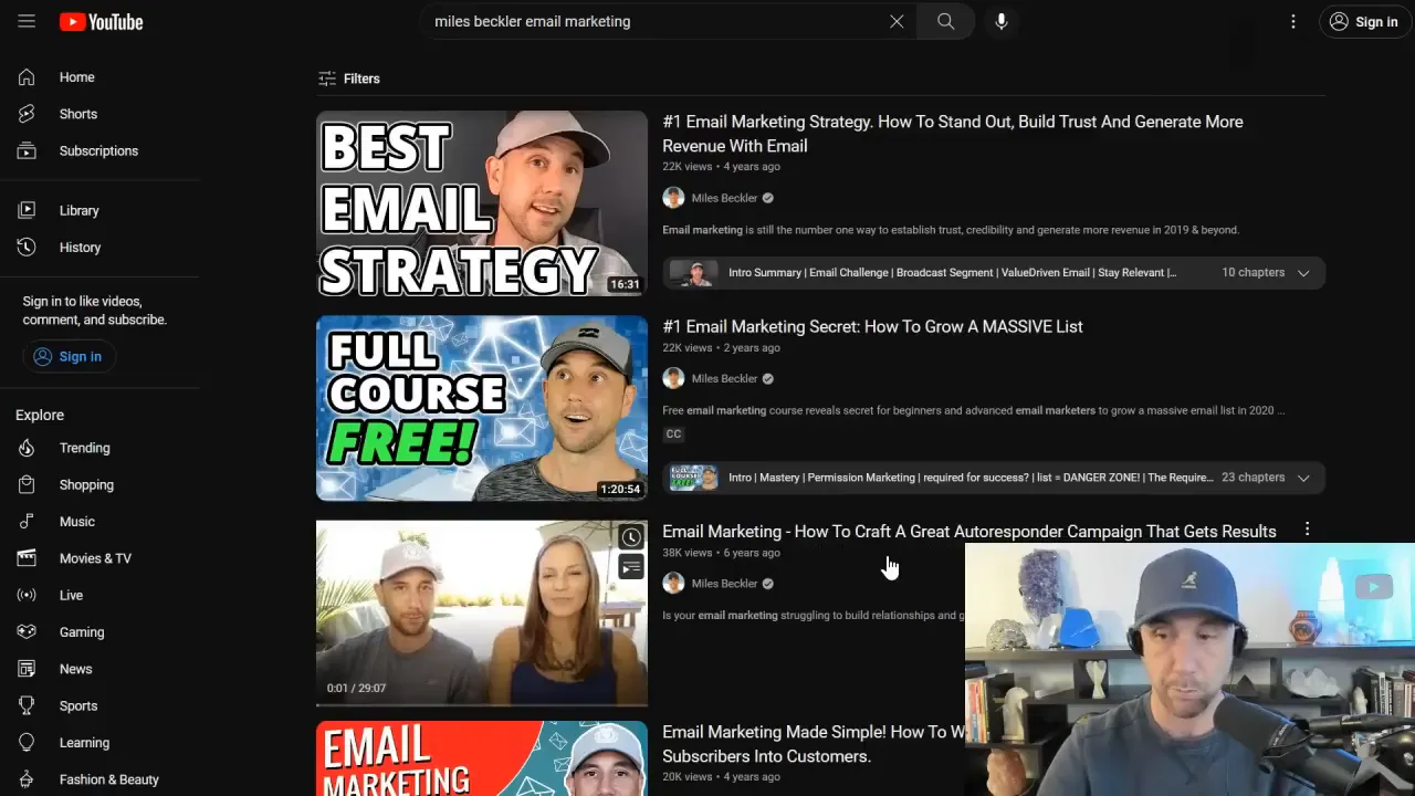 Using free resources for email list growth