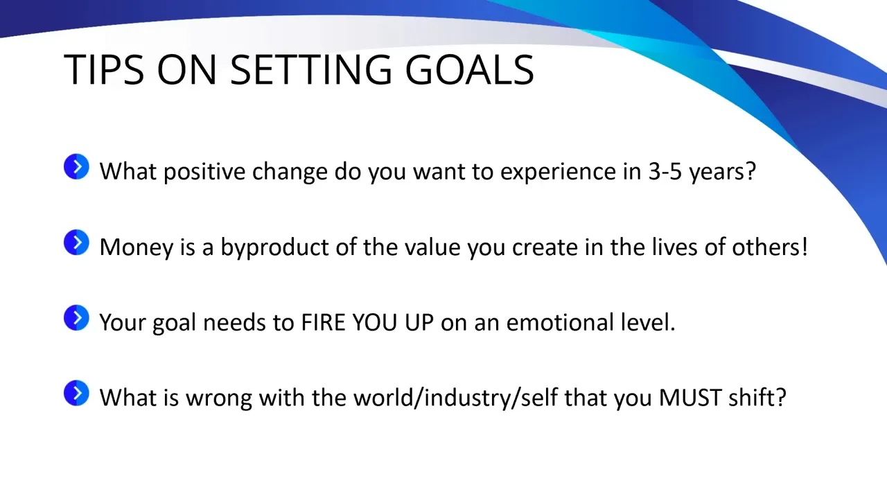 Emotional engagement in goal setting