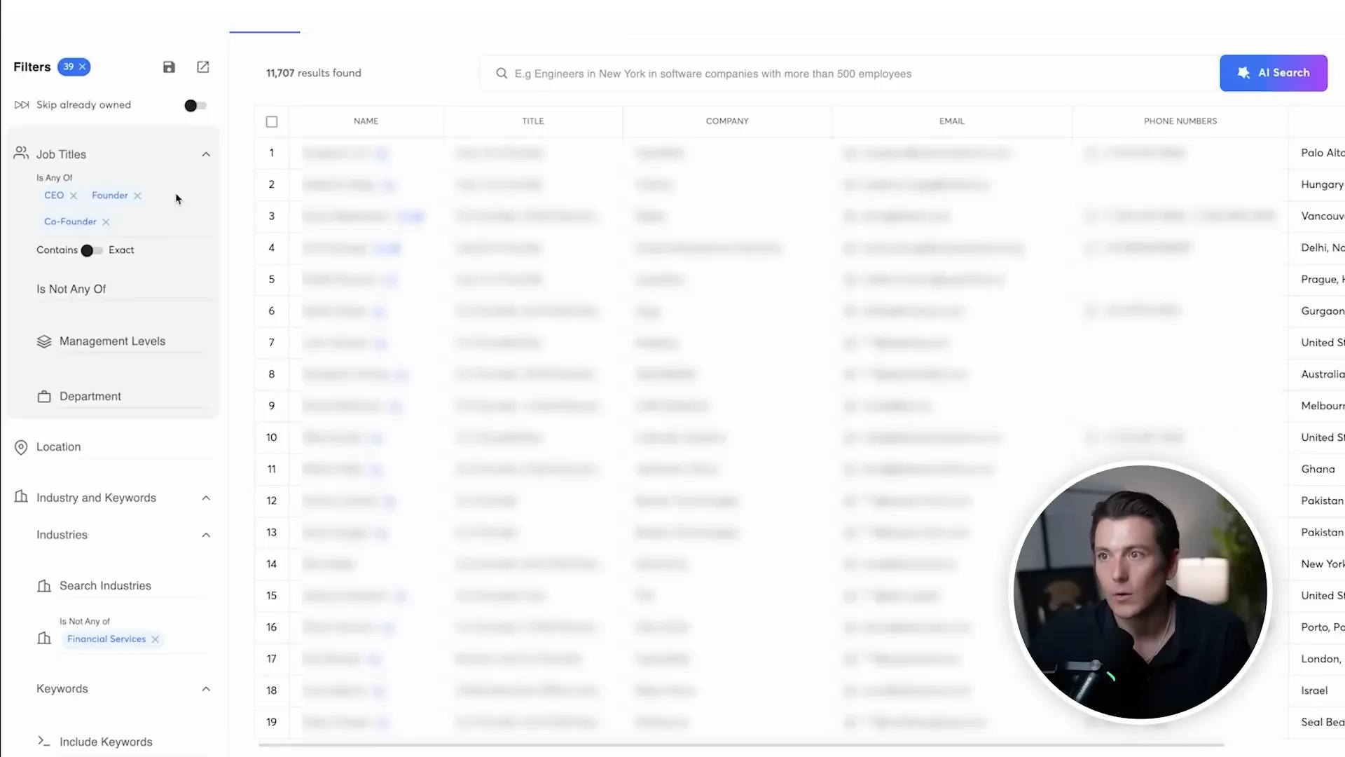 Using Instantly AI Lead Finder to build targeted lists