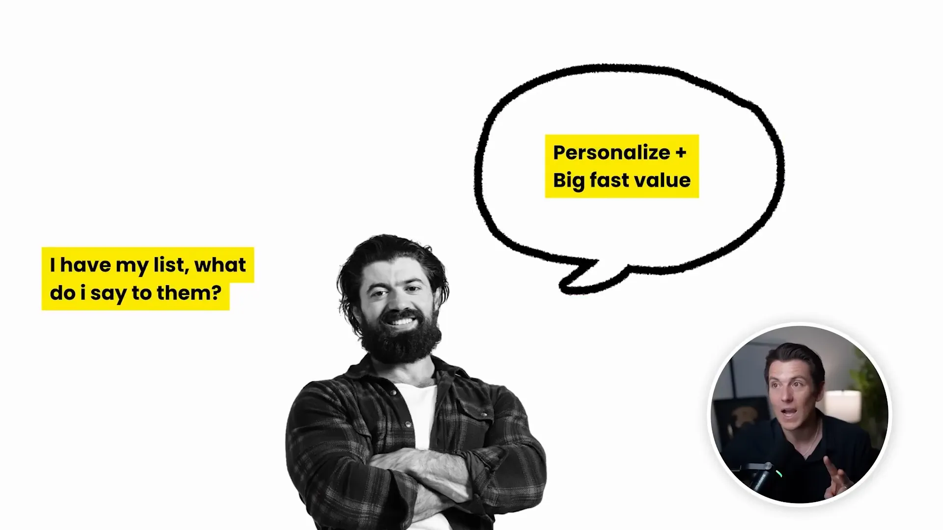 Personalized cold email example with big fast value