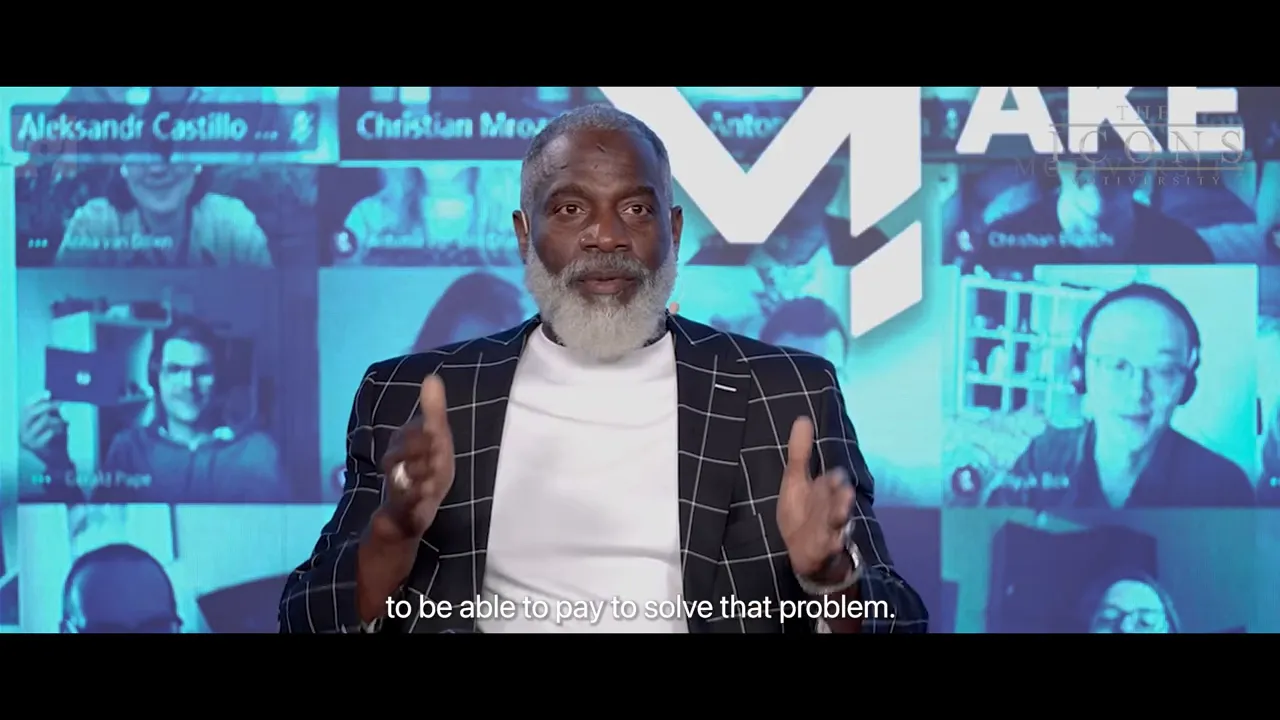 Myron Golden describing finding a market with deep pockets and painful problems