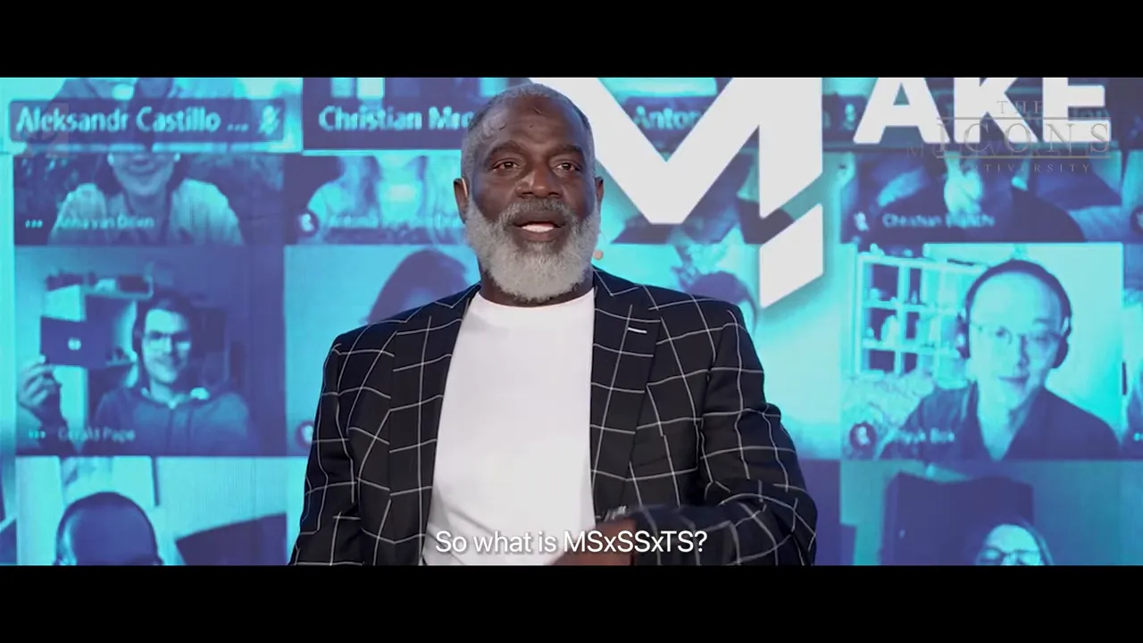 Myron Golden sharing his formula for assets - Mindset times Skillset times Toolset