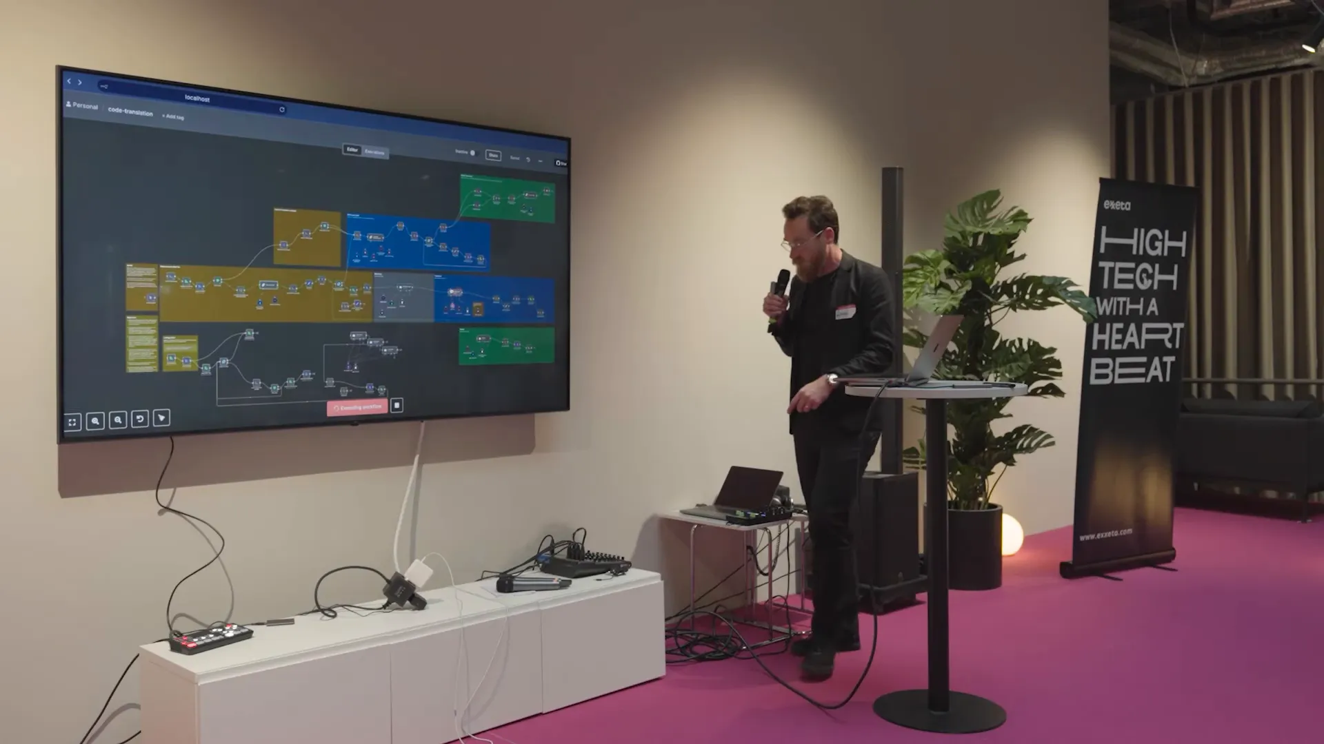 Slide about knowledge graphs feeding the transformation plan