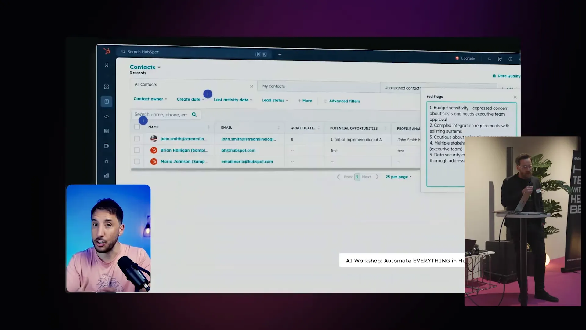 Diagram or slide showing HubSpot automation inspiration