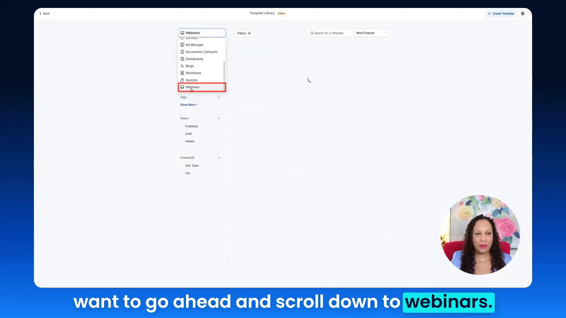 Agency level template library and visibility toggles