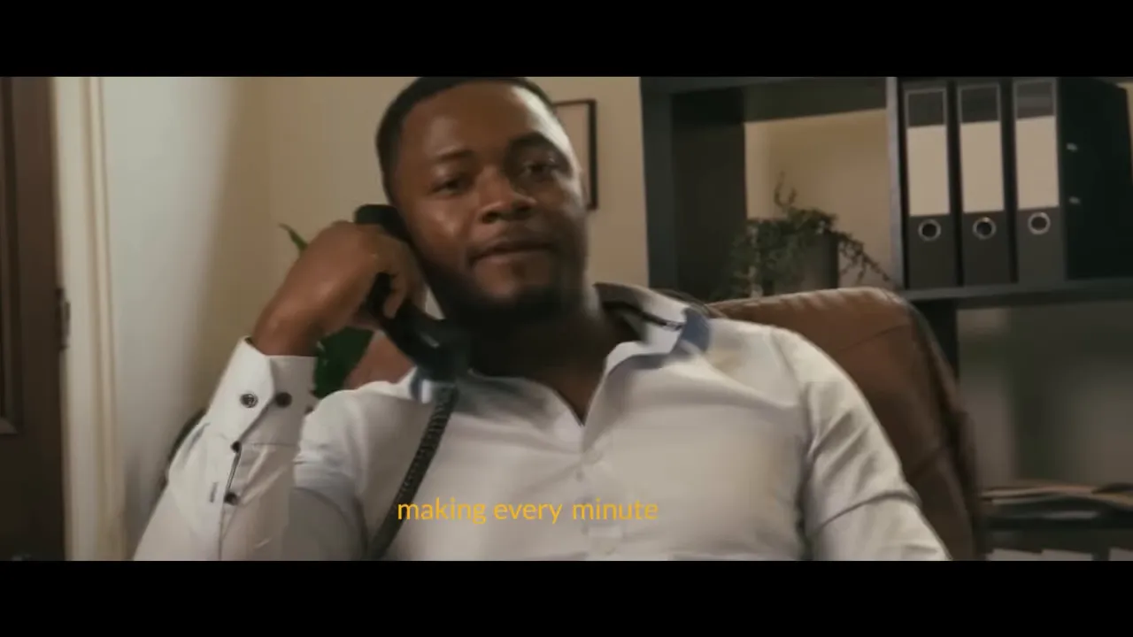 Speaker emphasizing hustle and making every minute count