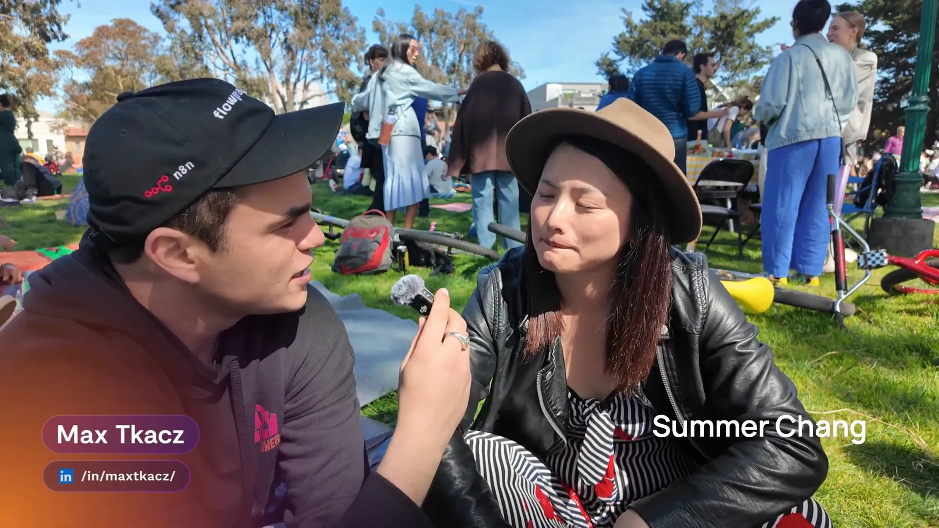 Summer Chang and Max at Petro of Hell Park in San Francisco