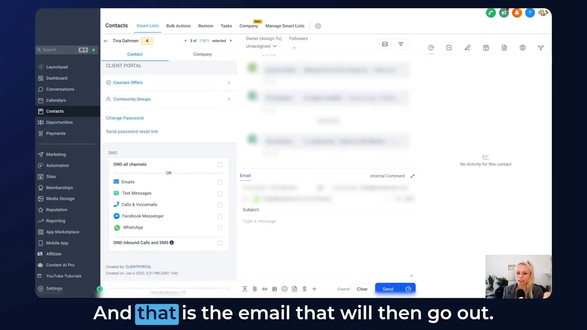 Managing offer access emails