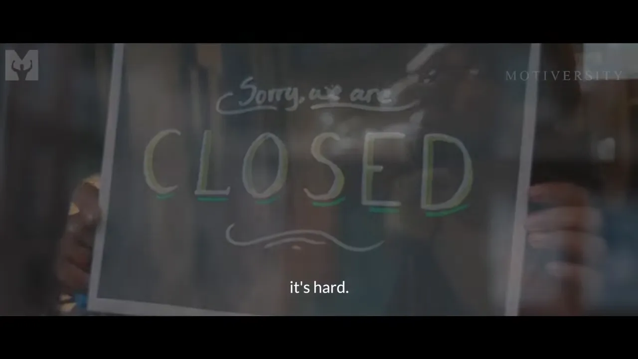 Shop window sign reading 'CLOSED', indicating small-business struggles