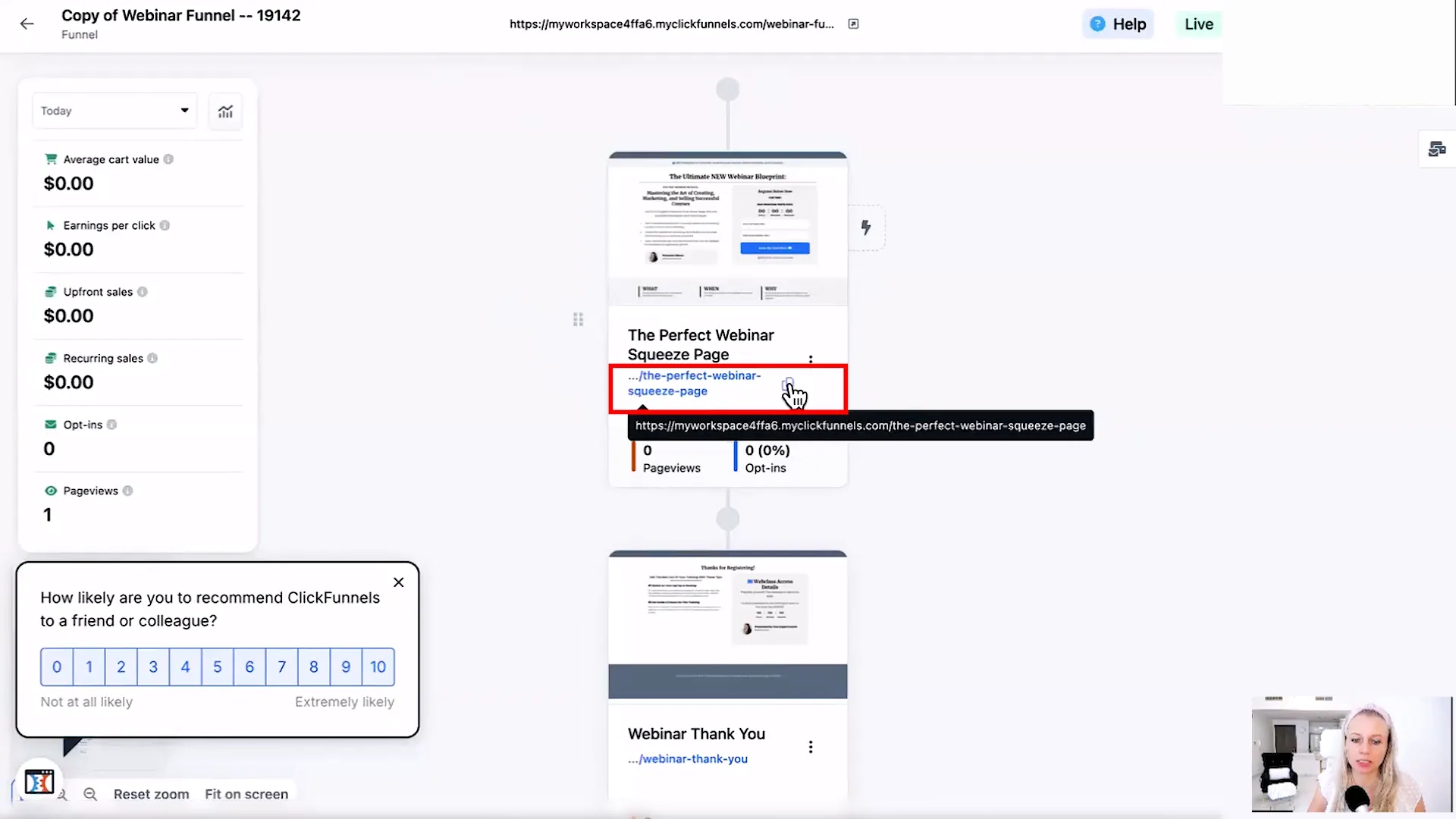 Importing a squeeze page
