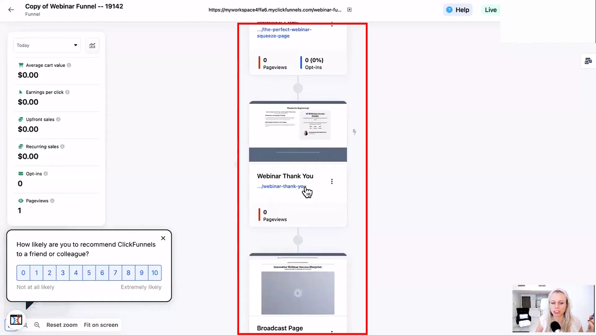 Creating steps for multiple pages