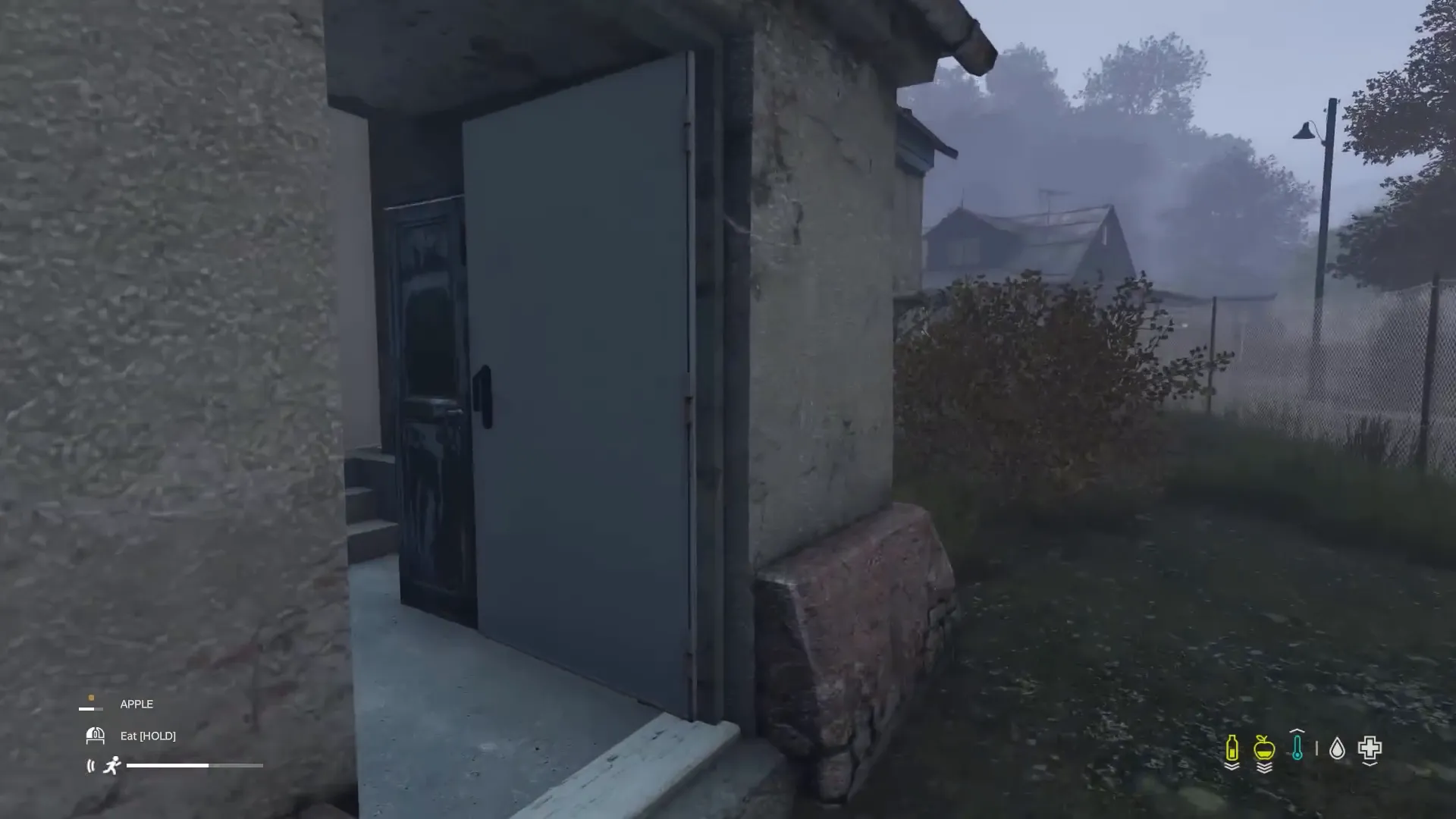 Using a door to escape zombies