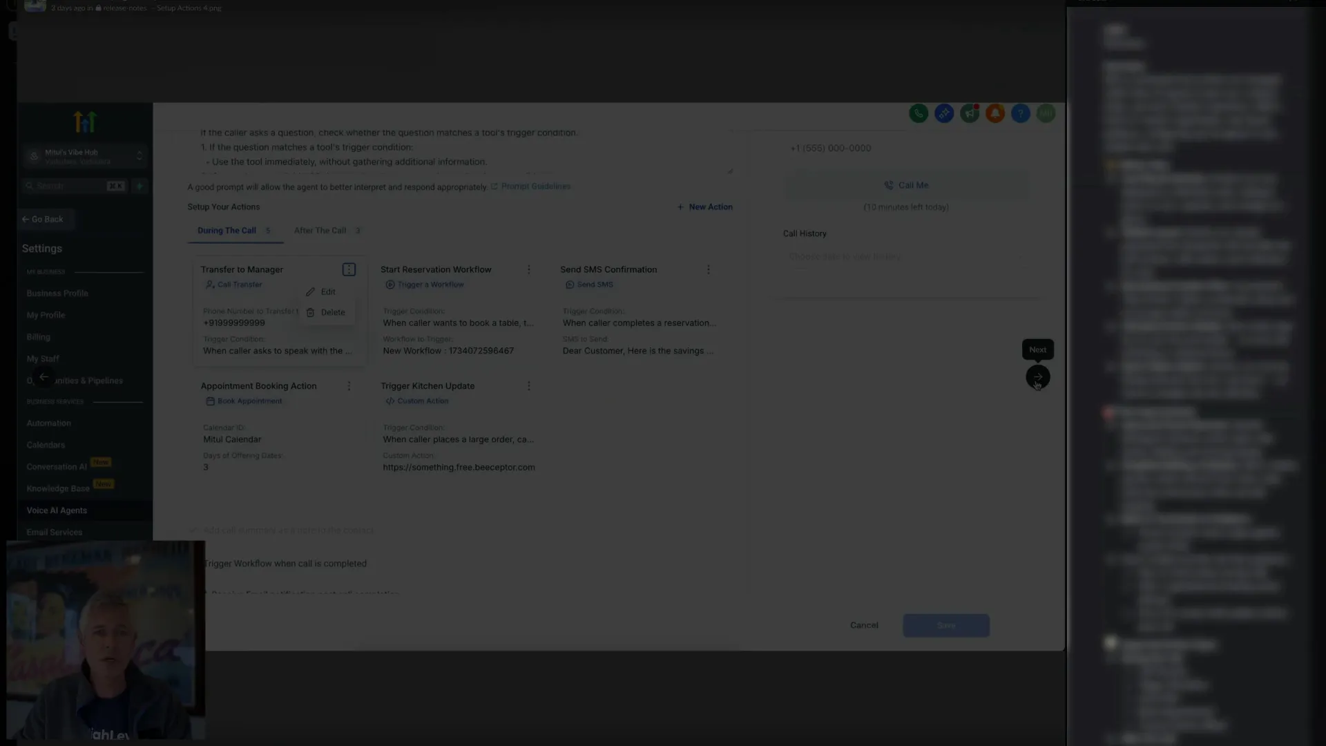 Streamlined creation flow with new action button