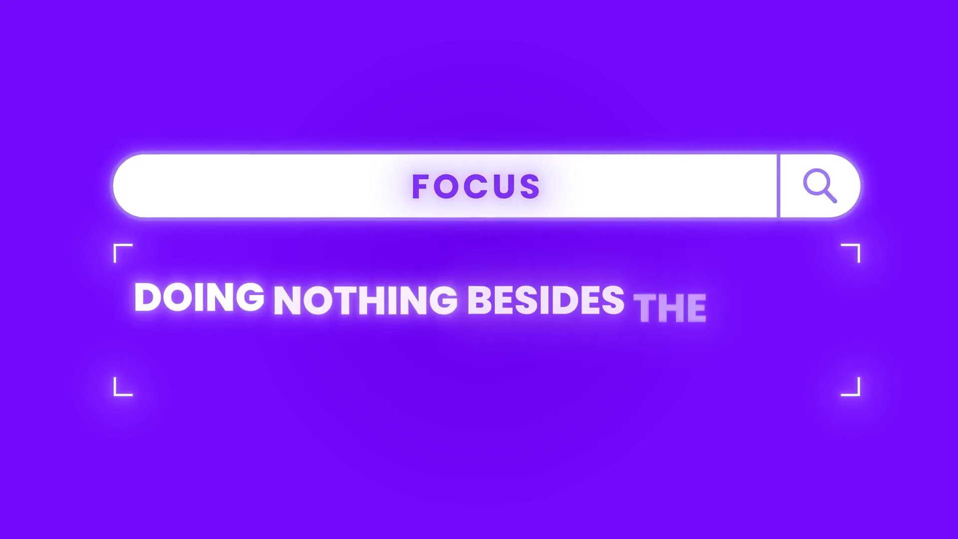 Focus and commitment concept illustration