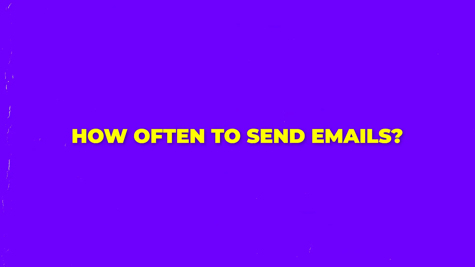 Optimal email sending days