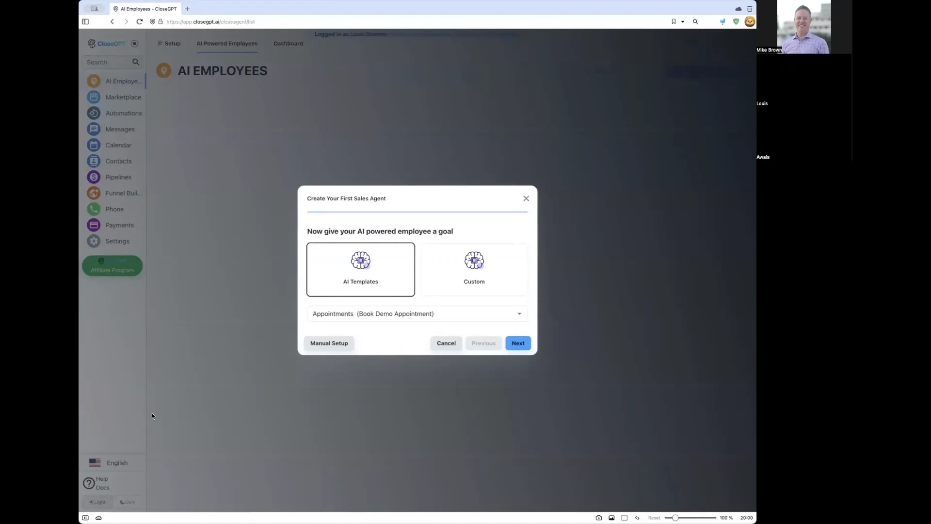 Creating a custom AI employee for sanitation