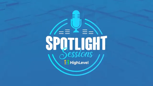 Spotlight Session introduction slide with host and guest