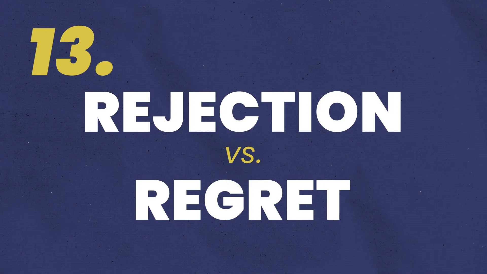 Rejection vs. Regret