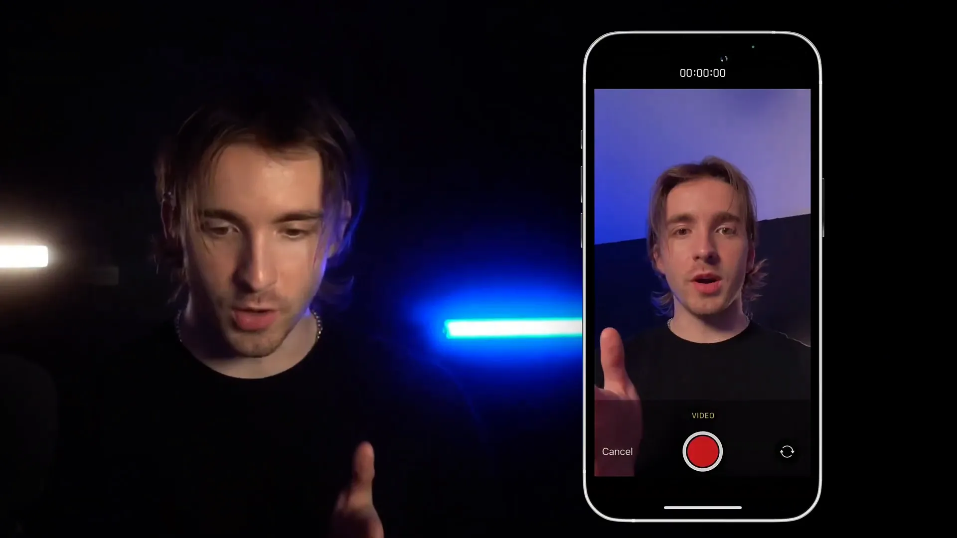 Sending personalized video messages via mobile app
