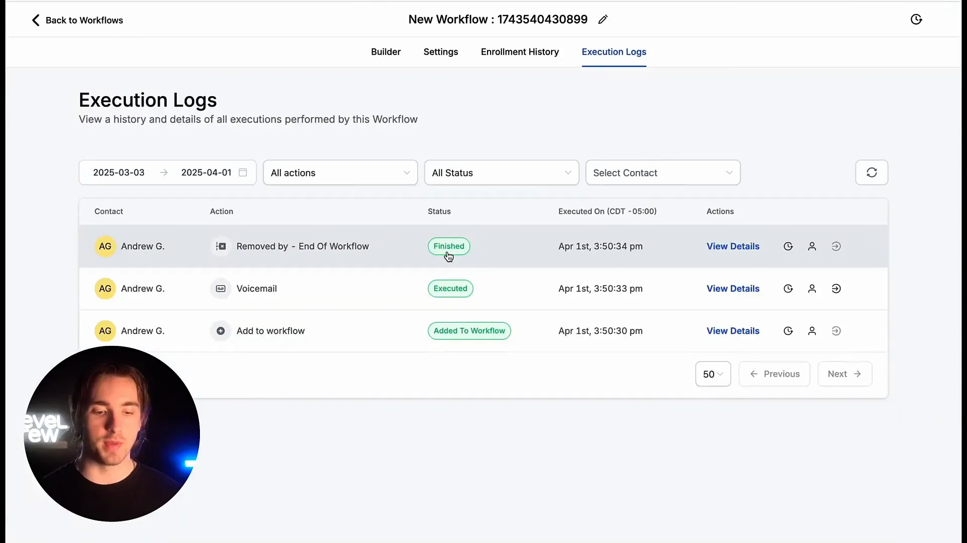 Voicemail drop test on phone
