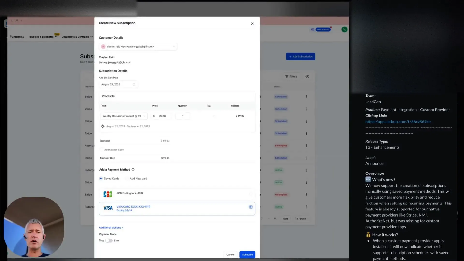 Sean introduces a major update about custom payment providers
