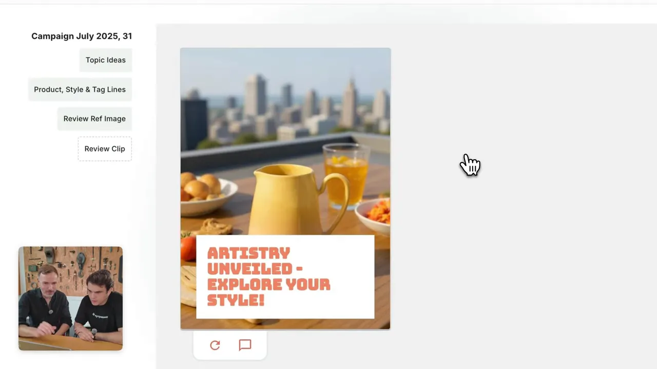 Video preview showing short animated clip generated from the product image
