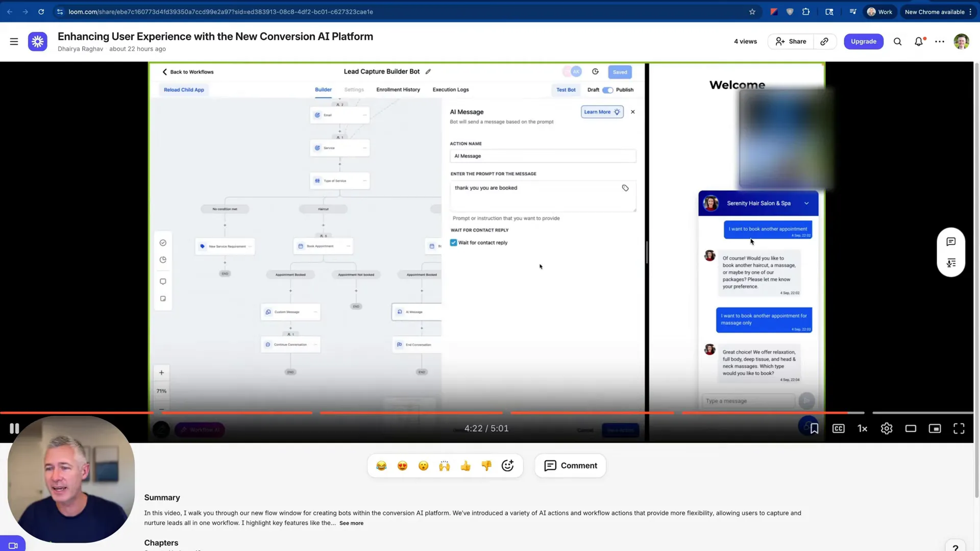 Saving and testing flow builder changes with instant preview